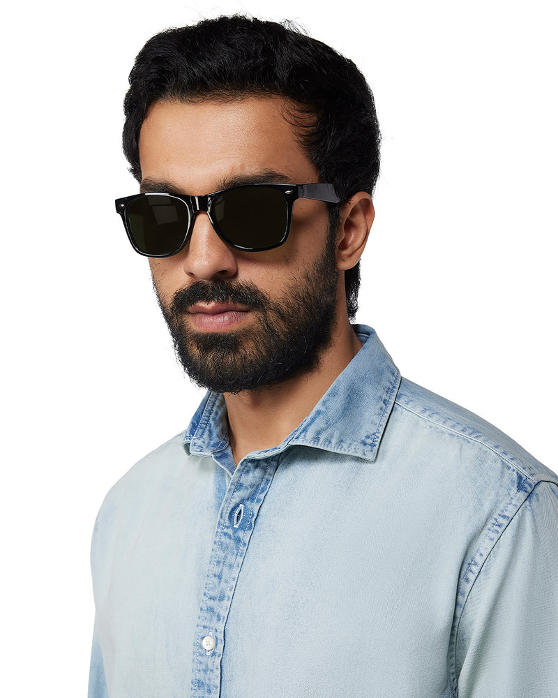 Blue Faded Denim Shirt