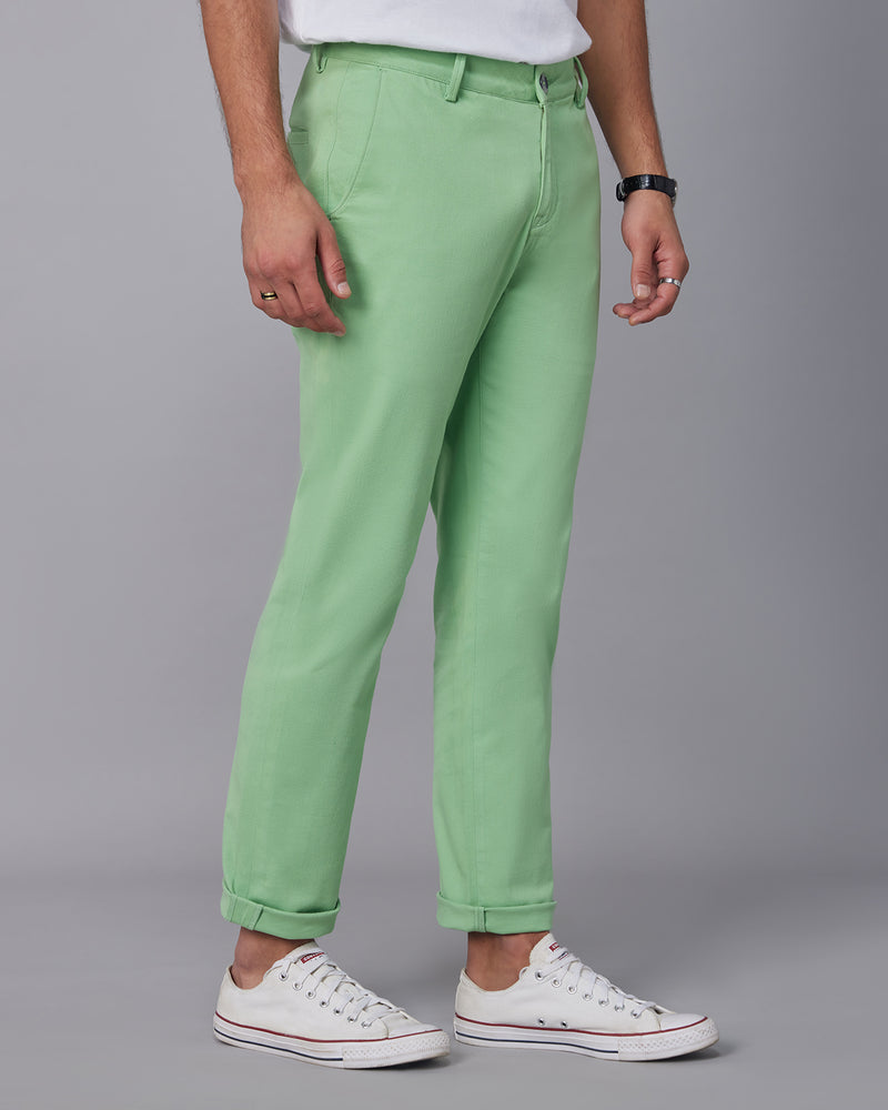 Weekend Vibe Stretch Chinos - Light Green