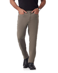 Downtown Dobby Stretch Jeans - Light Brown