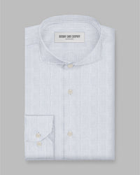 Serac Twill Pinstriped Shirt - Blue