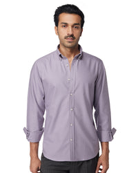 Washed Oxford Shirt - Light Grey