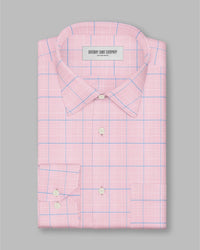 Oberon Glen Plaid Checked Shirt - Pink & Blue