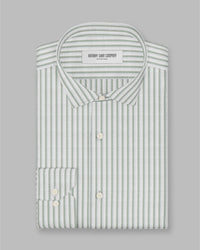 Icarus Poplin Striped Shirt - Green