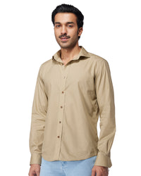Cotton Poplin Shirt - Khaki
