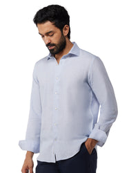 100% Linen Shirt - Lilac