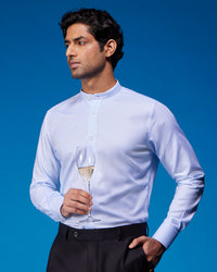 Halo Jacquard Shirt - Blue