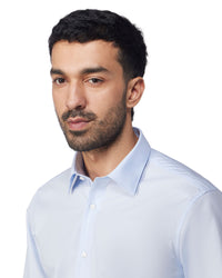 Cotton Poplin Shirt - Light Blue