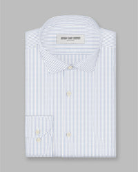 Marvella Oxford Pinstriped Shirt - Blue