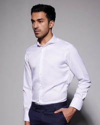 Luthai Wrinkle Free Dobby Shirt - White