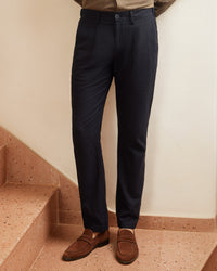 Palmscape Cotton Linen Pants - Black