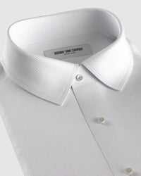 Luthai Wrinkle Free Dobby Shirt - White