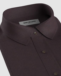 Brushed Twill Shirt - Brown