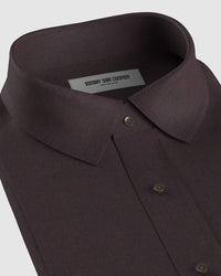 Brushed Twill Shirt - Brown