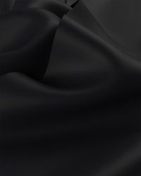 Wrinkle-Free Stretch Satin Shirt - Black