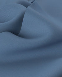 Wrinkle-Free Stretch Satin Shirt - Blue