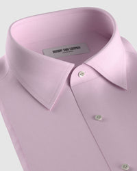 Wrinkle-Free Stretch Satin Shirt - Pink