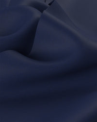 Wrinkle-Free Stretch Satin Shirt - Navy