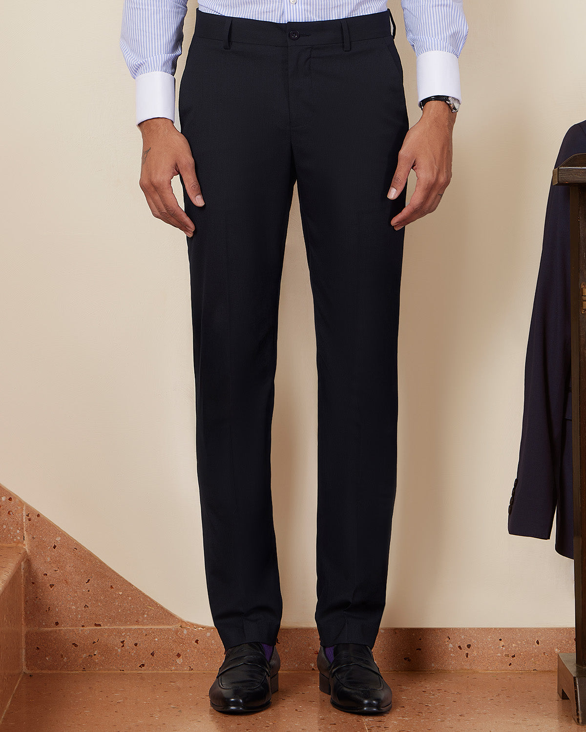 Axiom Stretch Self-Striped Dress Pants