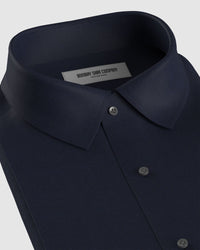 Luthai Cotton Lyocell Twill Shirt - Navy