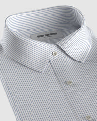 Marvella Oxford Pinstriped Shirt - Blue