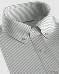 Icarus Poplin Striped Shirt - Green