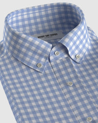 Elan Twill Checked Shirt - Blue & White