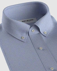 Harwood Twill Checked Shirt - Blue & White
