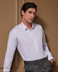 Manhattan Blue & White Striped Shirt