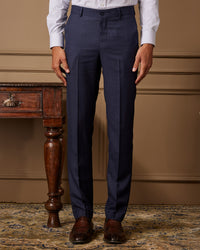 Opulent Blended Poly Dress Pants - Navy