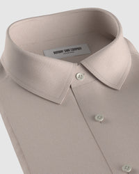 Eversley Twill Micro Checked Shirt - Beige