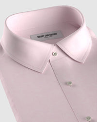 Wrinkle-free Bamboo-Blend Twill Shirt - Pink