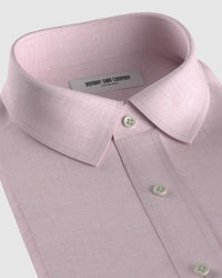 Soft Washed Linen Shirt - Pink