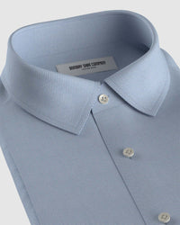 Luthai Wrinkle-Free Bold Twill Shirt - Blue