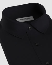 Luthai Wrinkle-Free Herringbone Shirt - Black