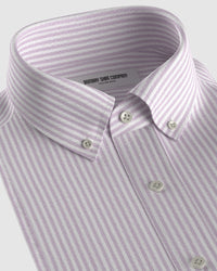 Oxford Striped Shirt - Purple