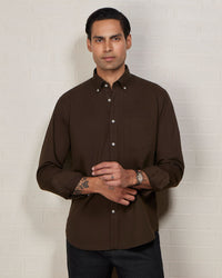Olive Washed Twill Shirt