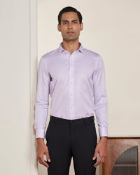 Pink Satin Striped Shirt