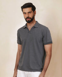 Lyocell Wool Stretch Johnny Polo - Grey Melange