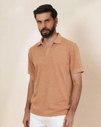 Signature Johnny Polo T-Shirt - Peach Melange