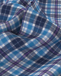 Flannel Checked Shirt - Blue & Purple