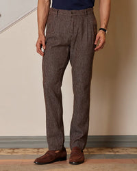 Solan Washed Striped Lounge Pants - Brown
