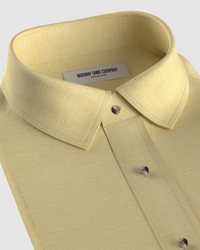 Soft Washed Linen Shirt - Yellow