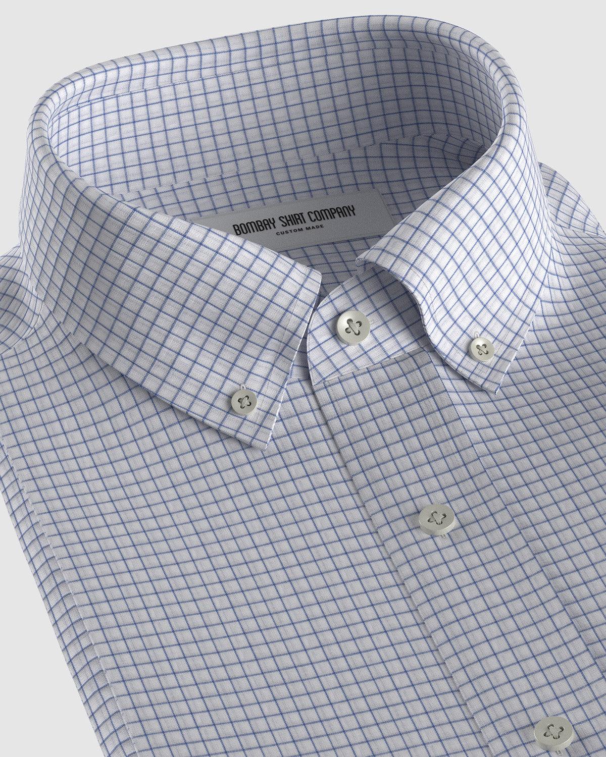 Giza Cotton Graph Checked Shirt - Dark Blue – Bombay Shirt Company