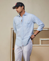 Icewash Chambray Denim Shirt
