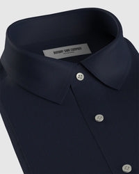 100% Cotton Twill Shirt - Navy