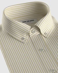 Oxford Striped Shirt - Lime Green