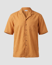 Golden Brown Dobby Corduroy Shirt