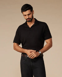 Lyocell Wool Stretch Johnny Polo - Jet Black