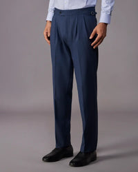 The Sterling 4 way structure Relaxed Neapolitan Dress Pants – Navy