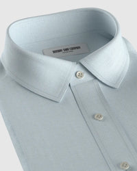 Soft Washed Linen Shirt - Light Blue